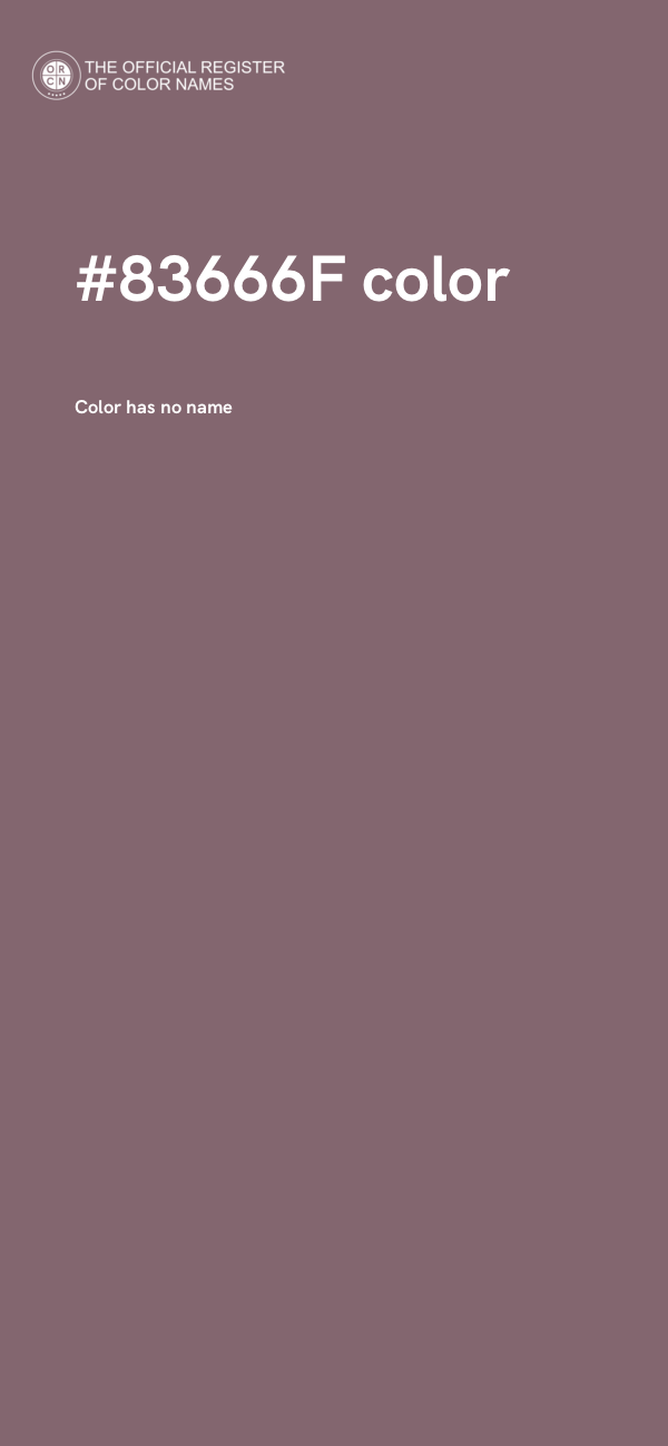#83666F color image
