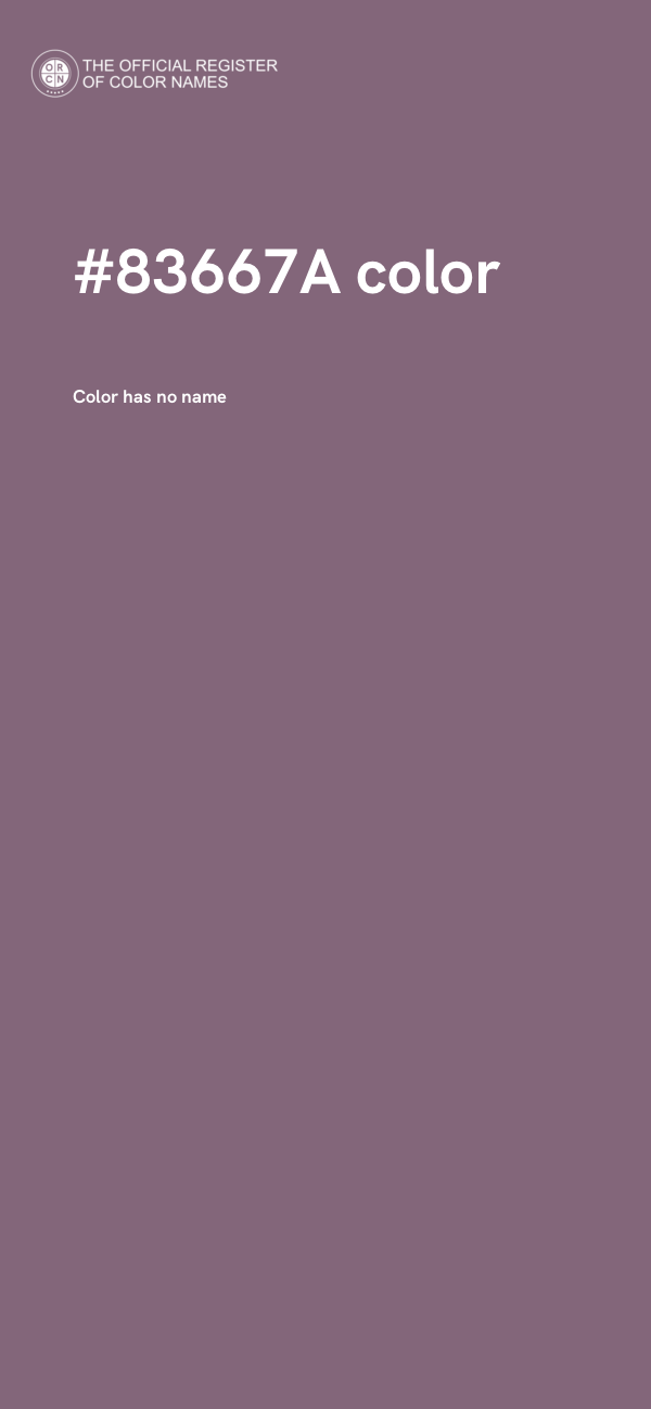 #83667A color image
