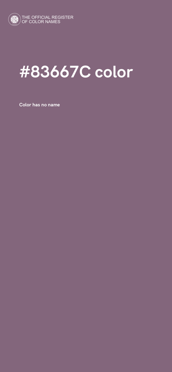 #83667C color image