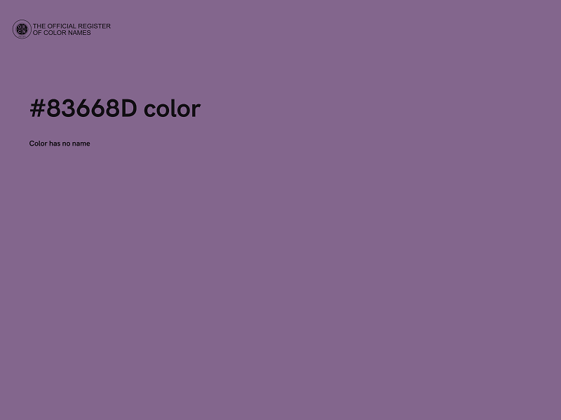 #83668D color image