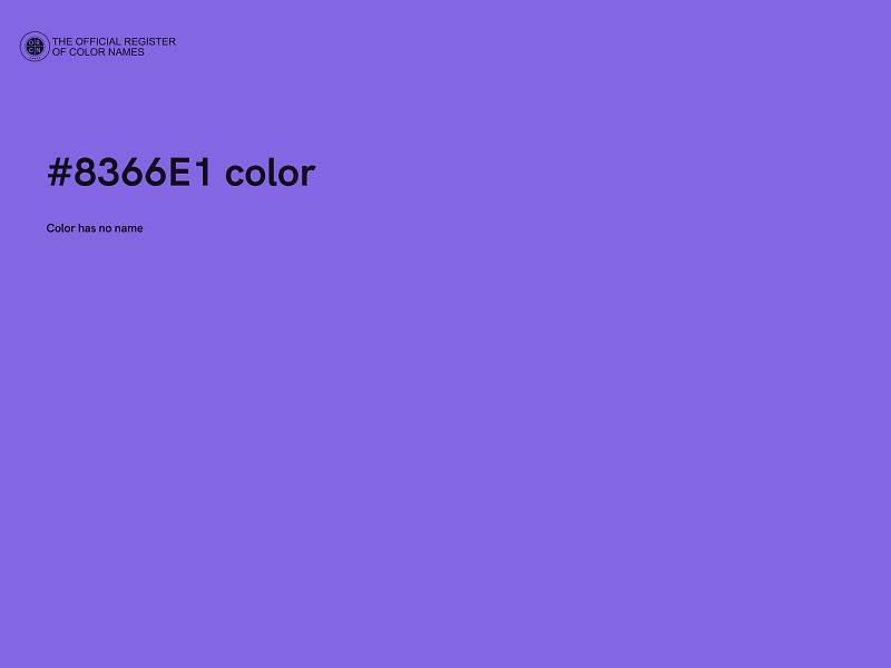 #8366E1 color image