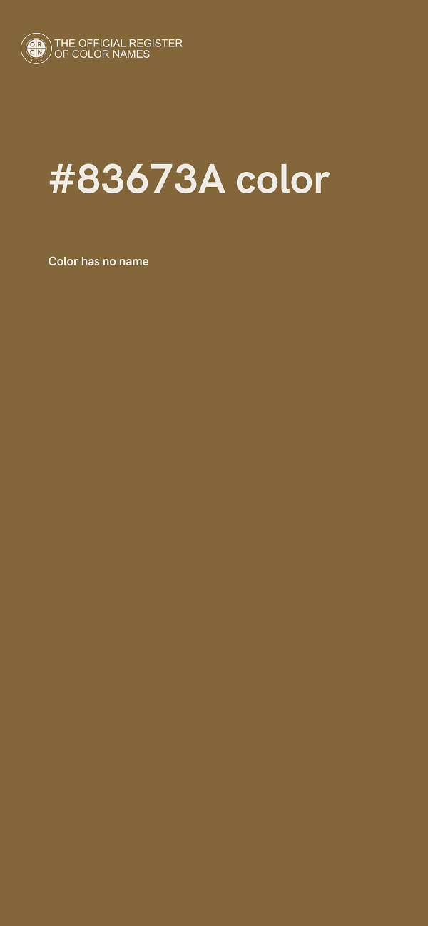 #83673A color image