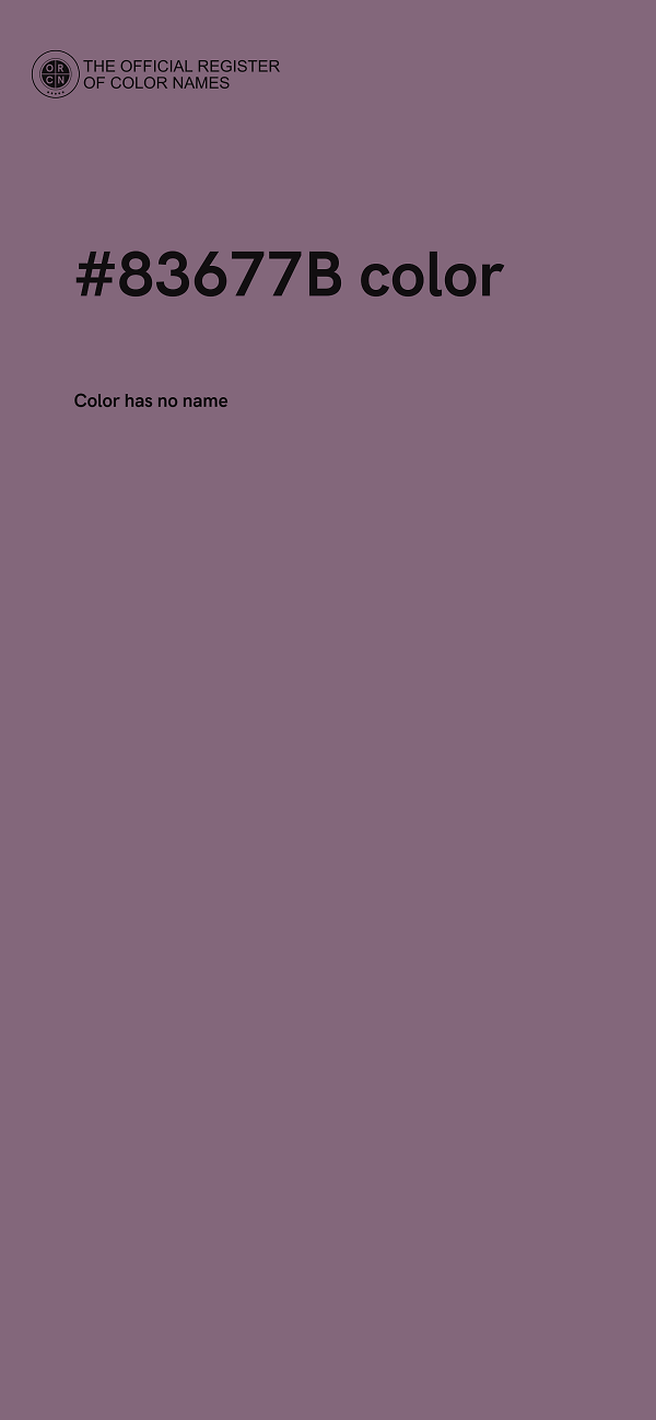 #83677B color image