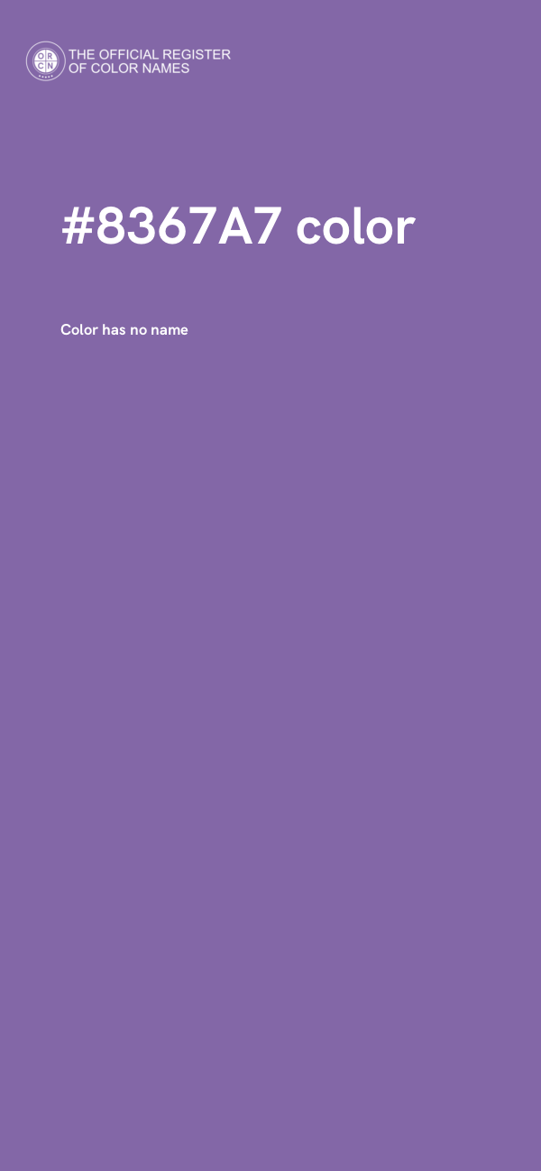 #8367A7 color image