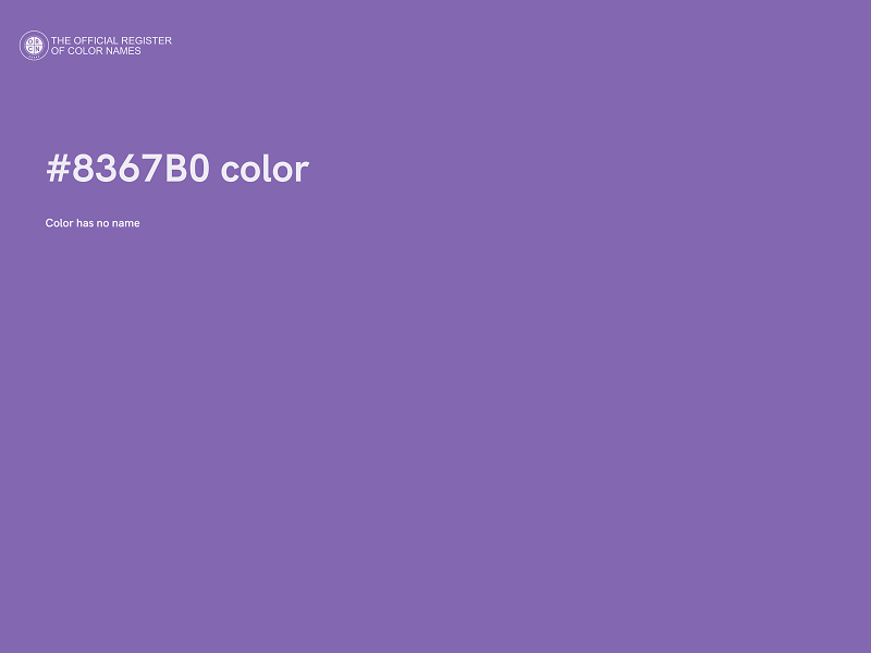 #8367B0 color image