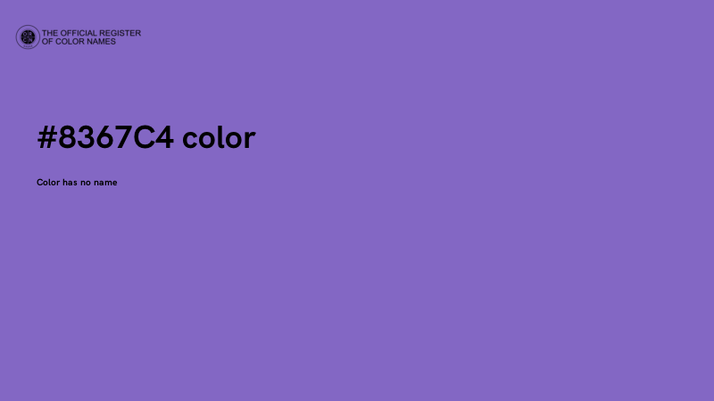 #8367C4 color image