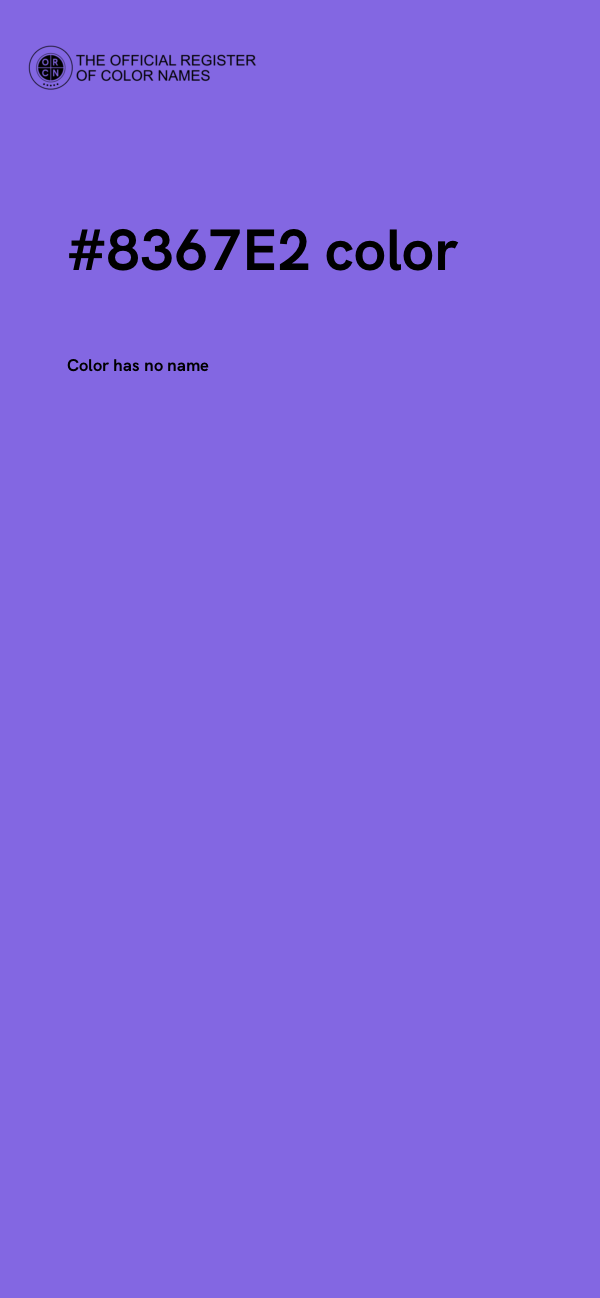 #8367E2 color image