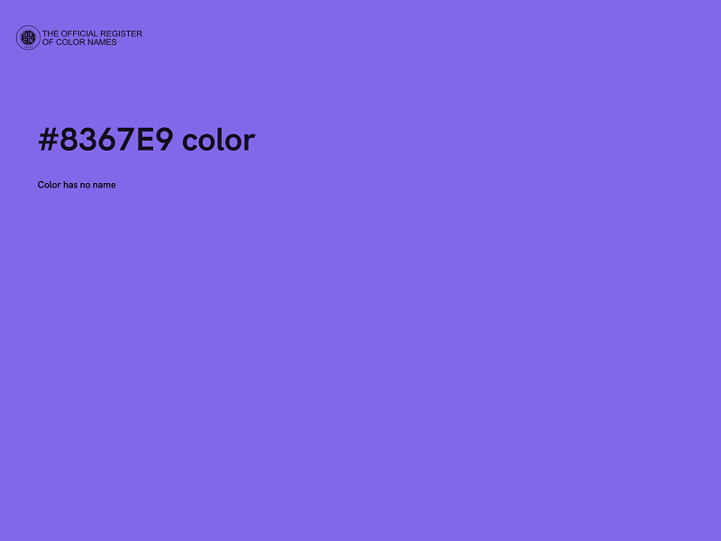 #8367E9 color image