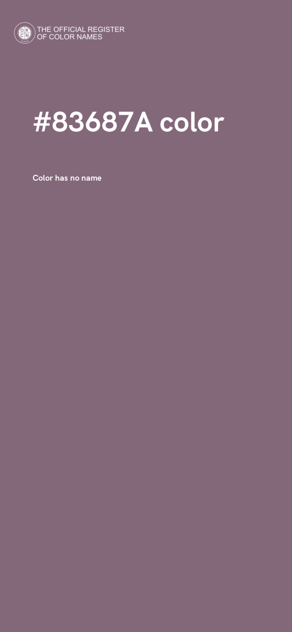 #83687A color image