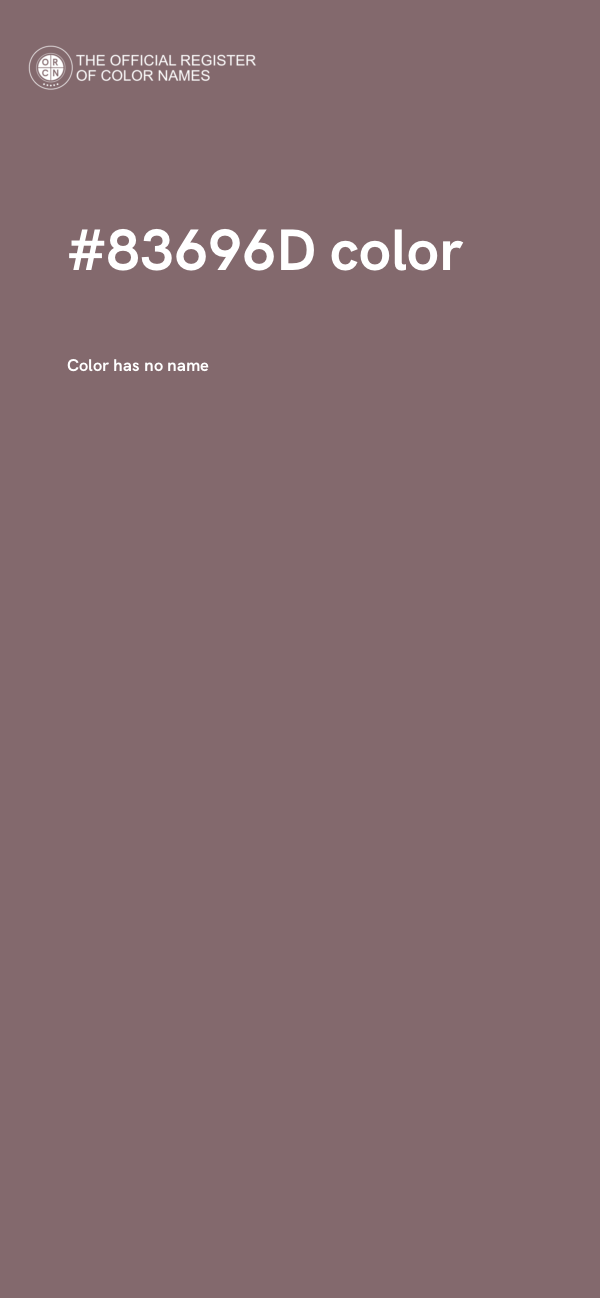 #83696D color image