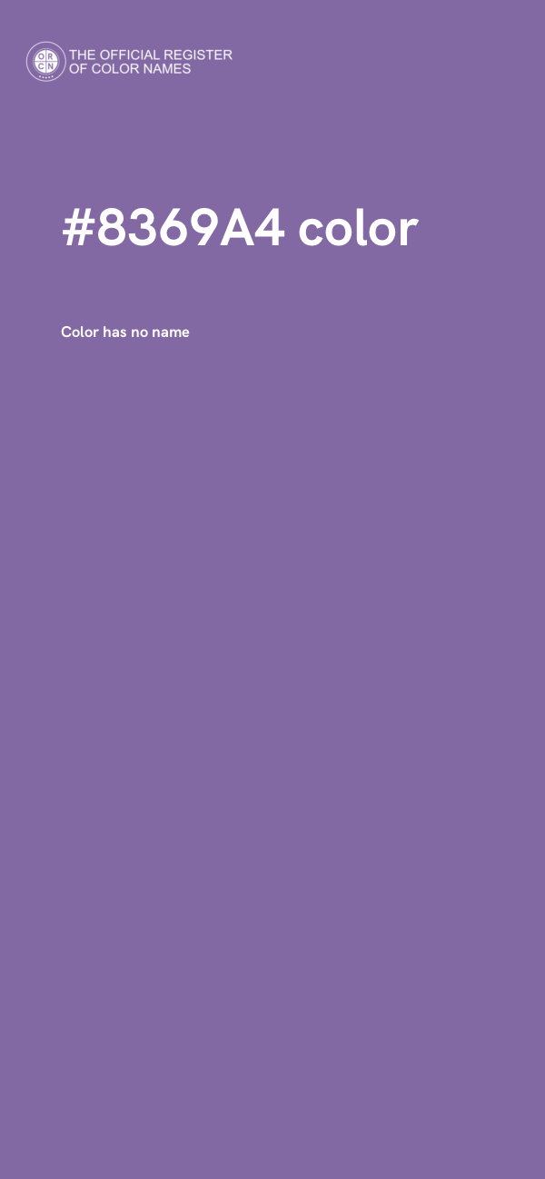 #8369A4 color image