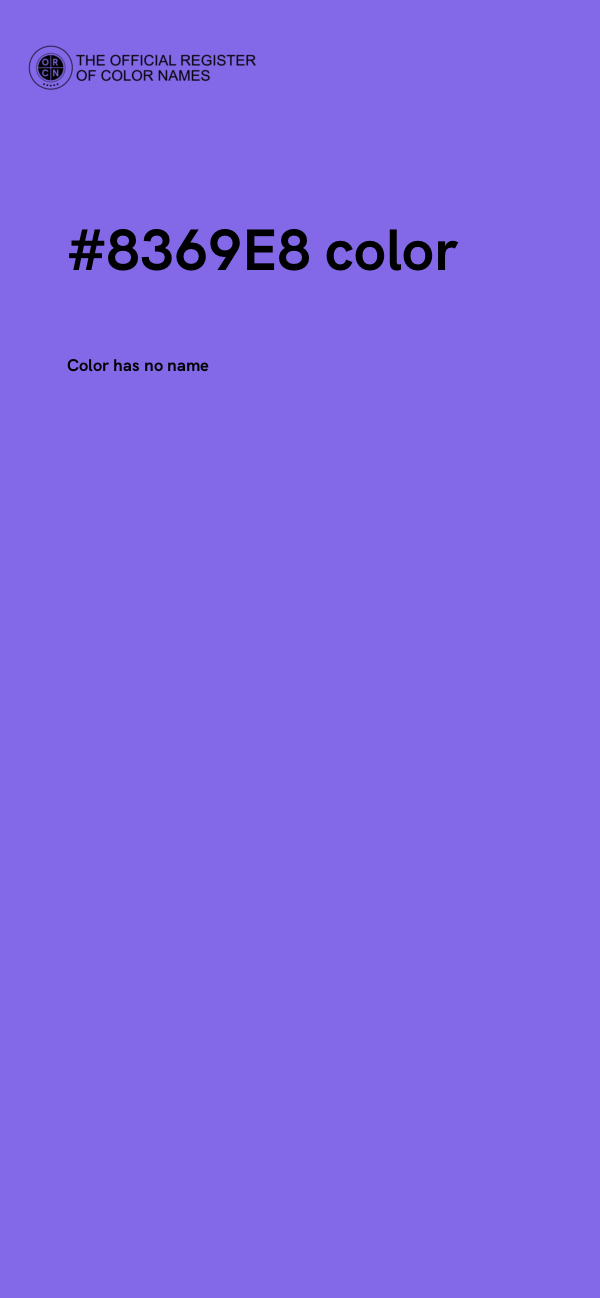 #8369E8 color image
