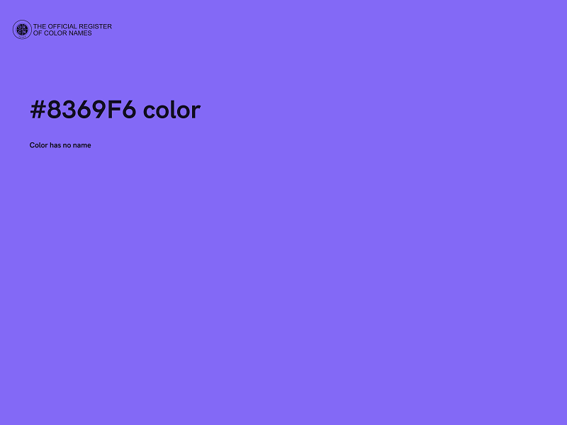 #8369F6 color image