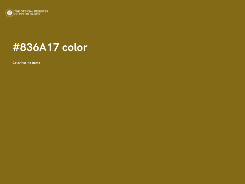 #836A17 color image