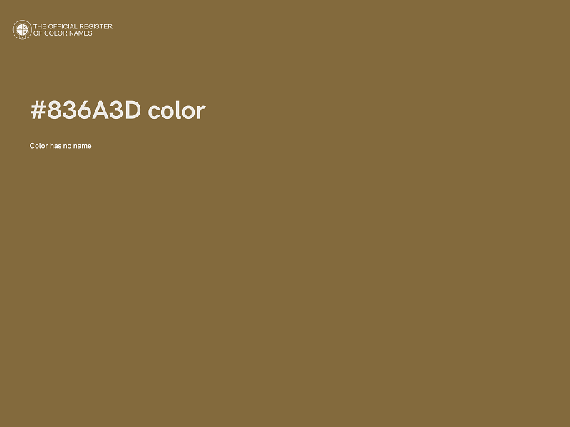 #836A3D color image