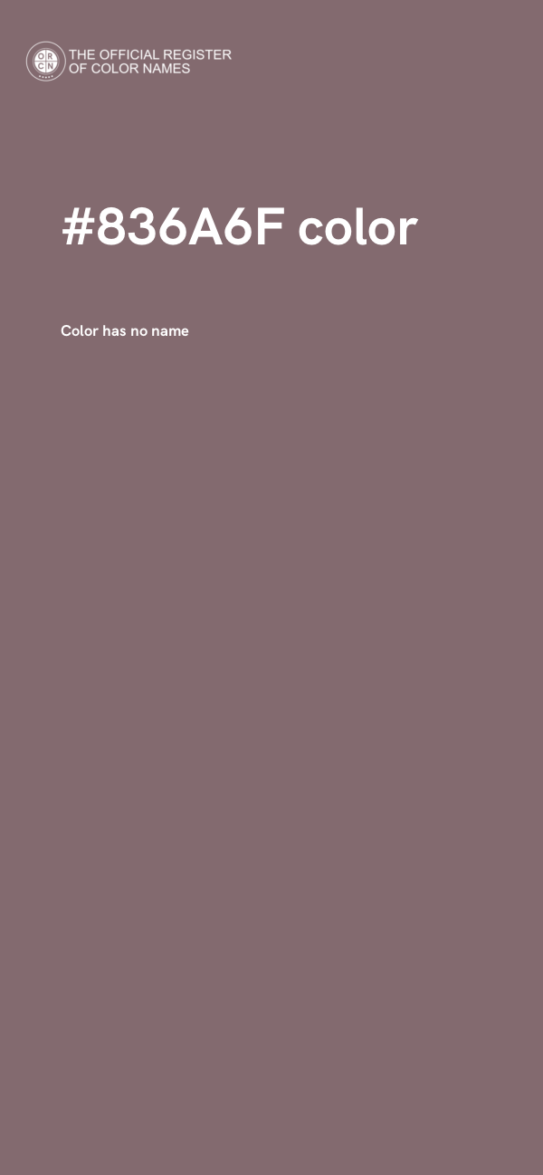 #836A6F color image