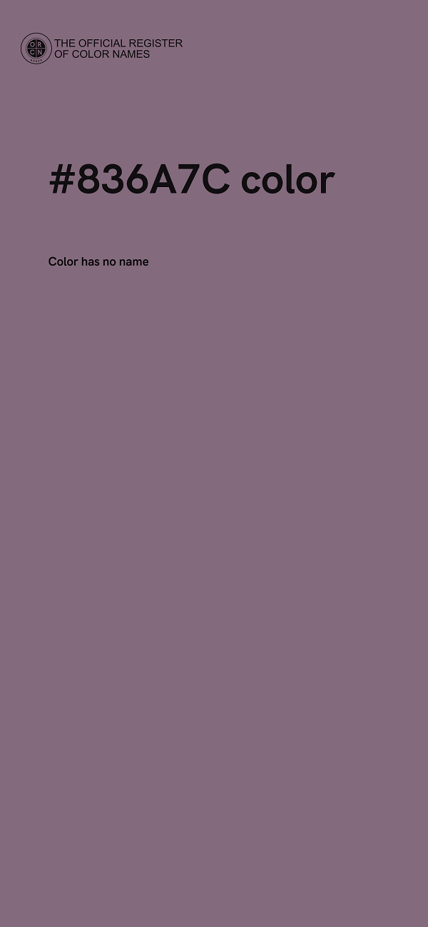 #836A7C color image