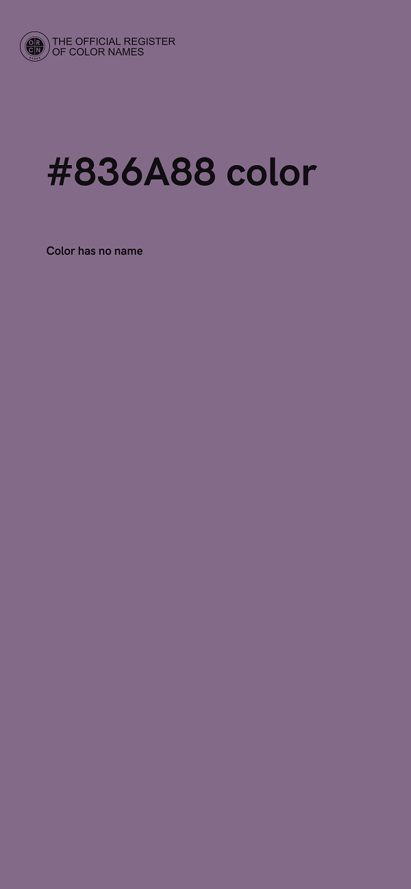 #836A88 color image
