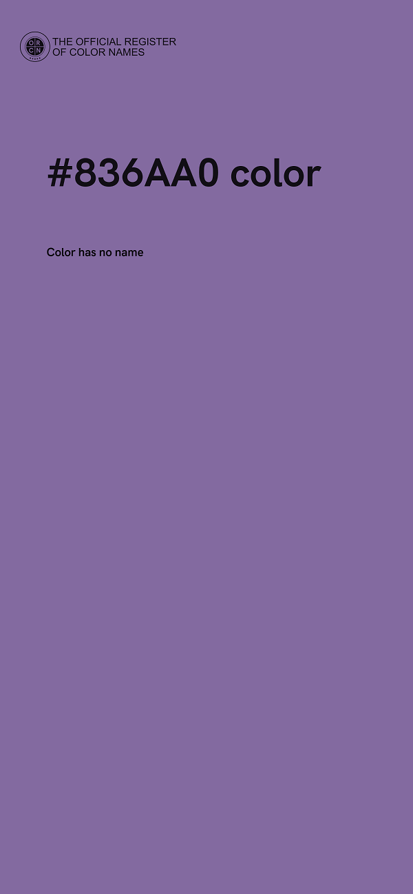#836AA0 color image