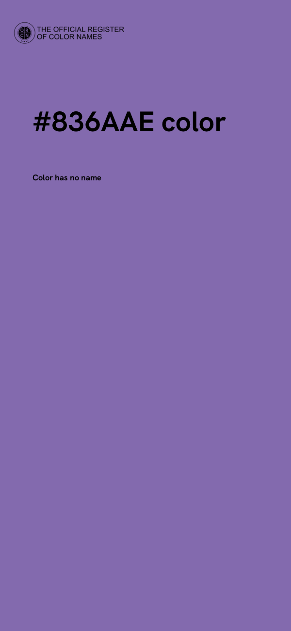 #836AAE color image