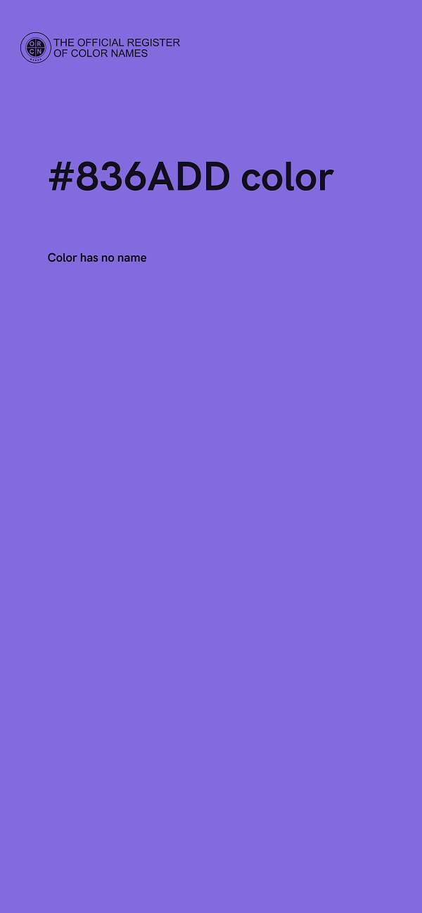 #836ADD color image