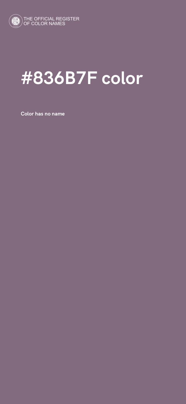 #836B7F color image