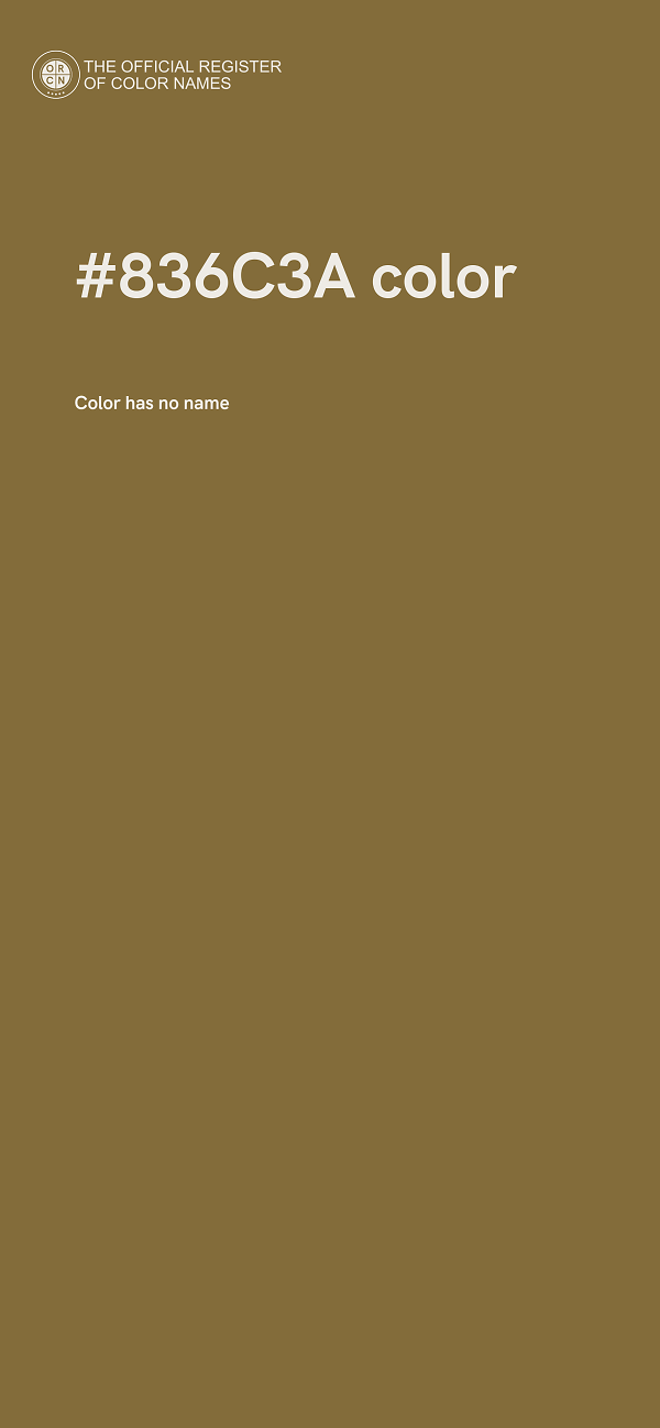 #836C3A color image