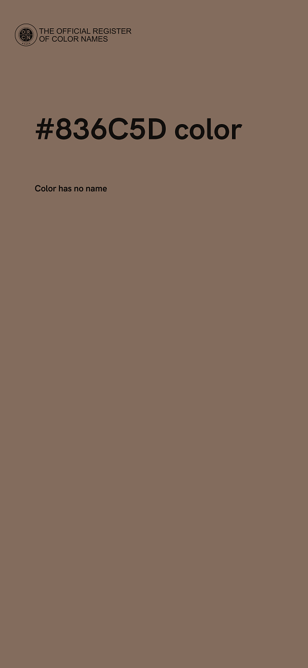 #836C5D color image