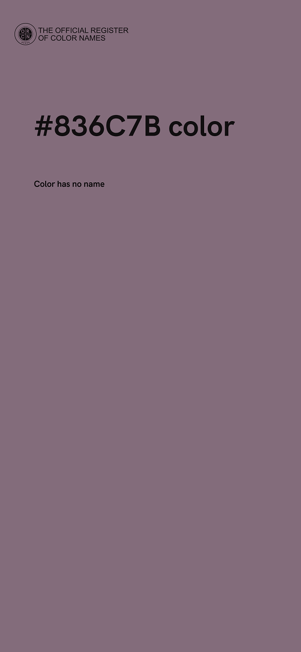 #836C7B color image