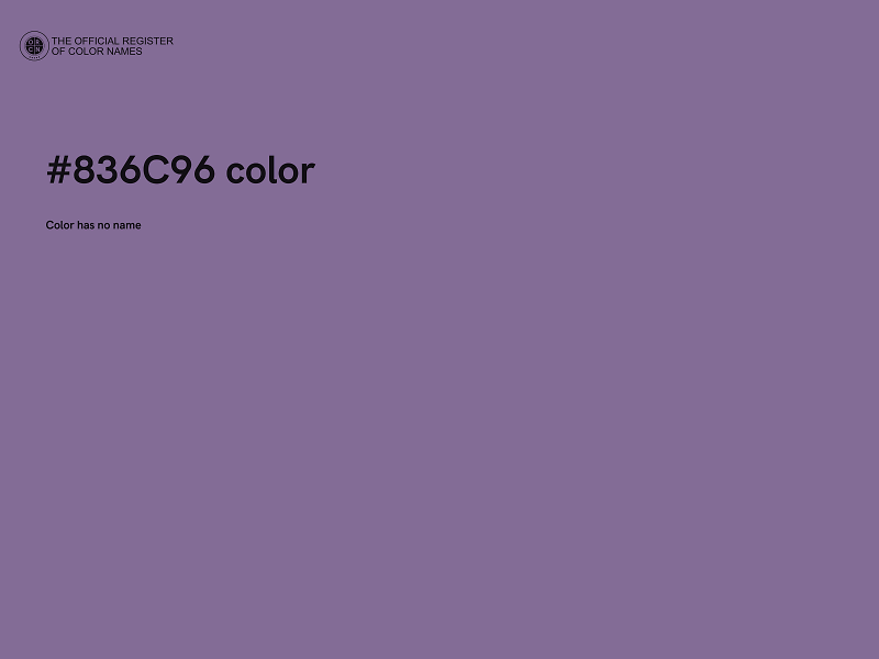 #836C96 color image