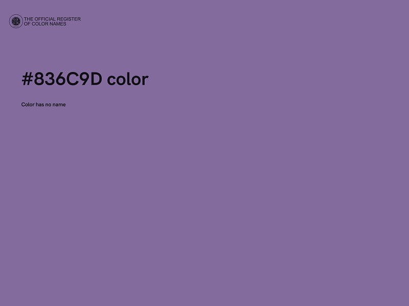 #836C9D color image