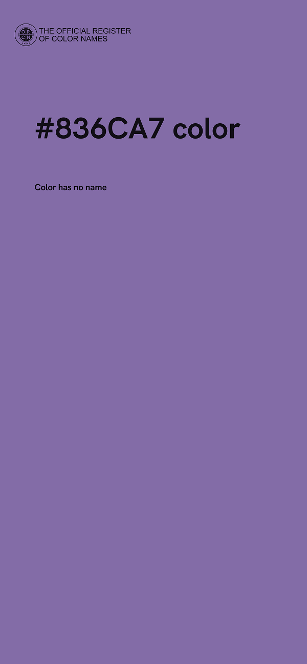 #836CA7 color image