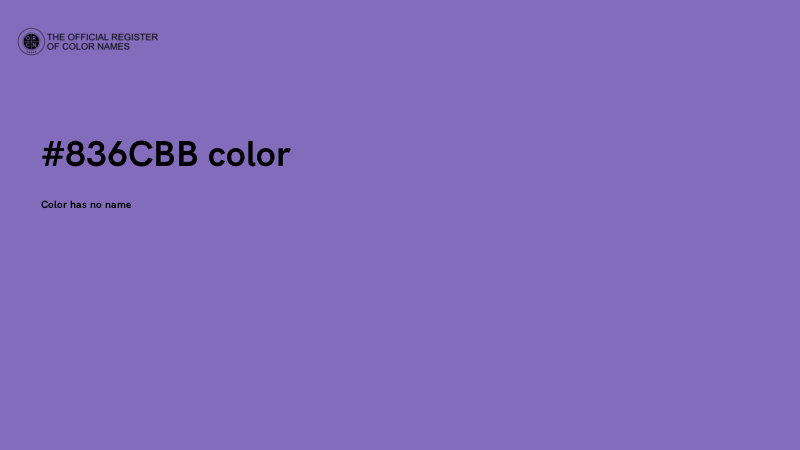#836CBB color image