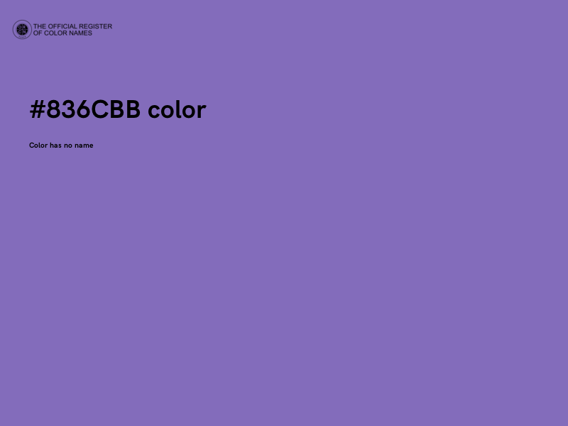 #836CBB color image