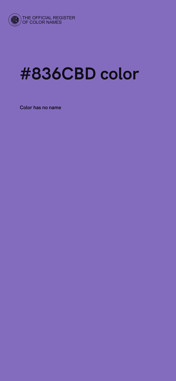 #836CBD color image