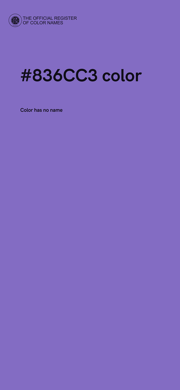 #836CC3 color image