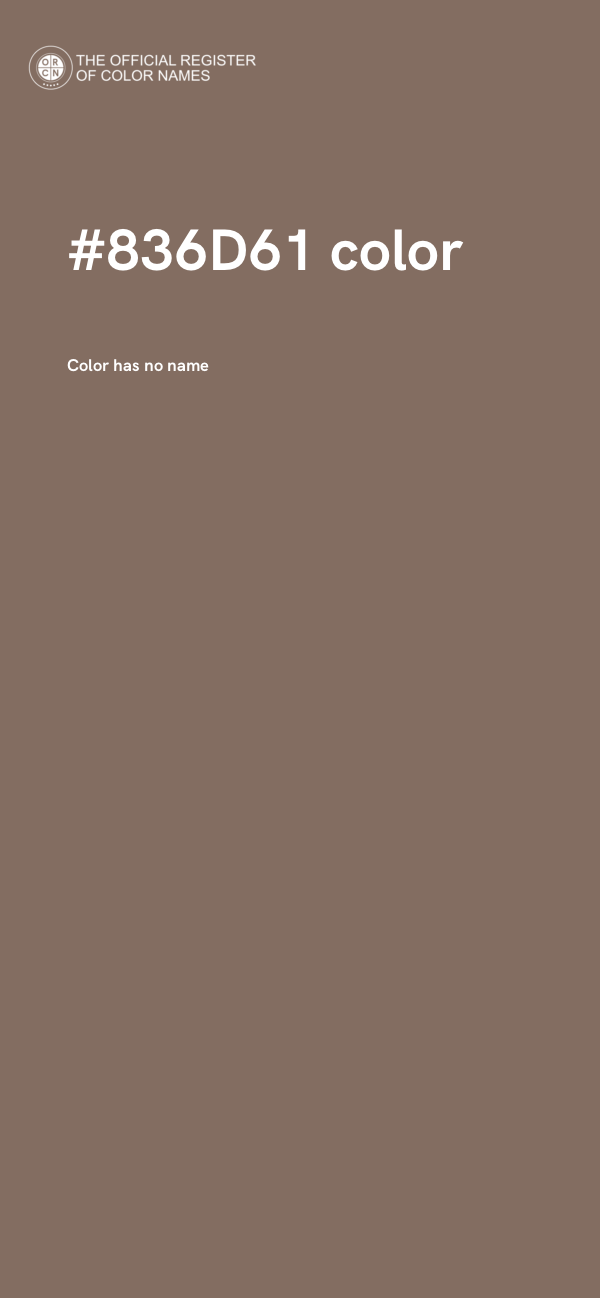 #836D61 color image