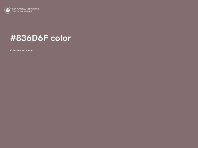 #836D6F color image