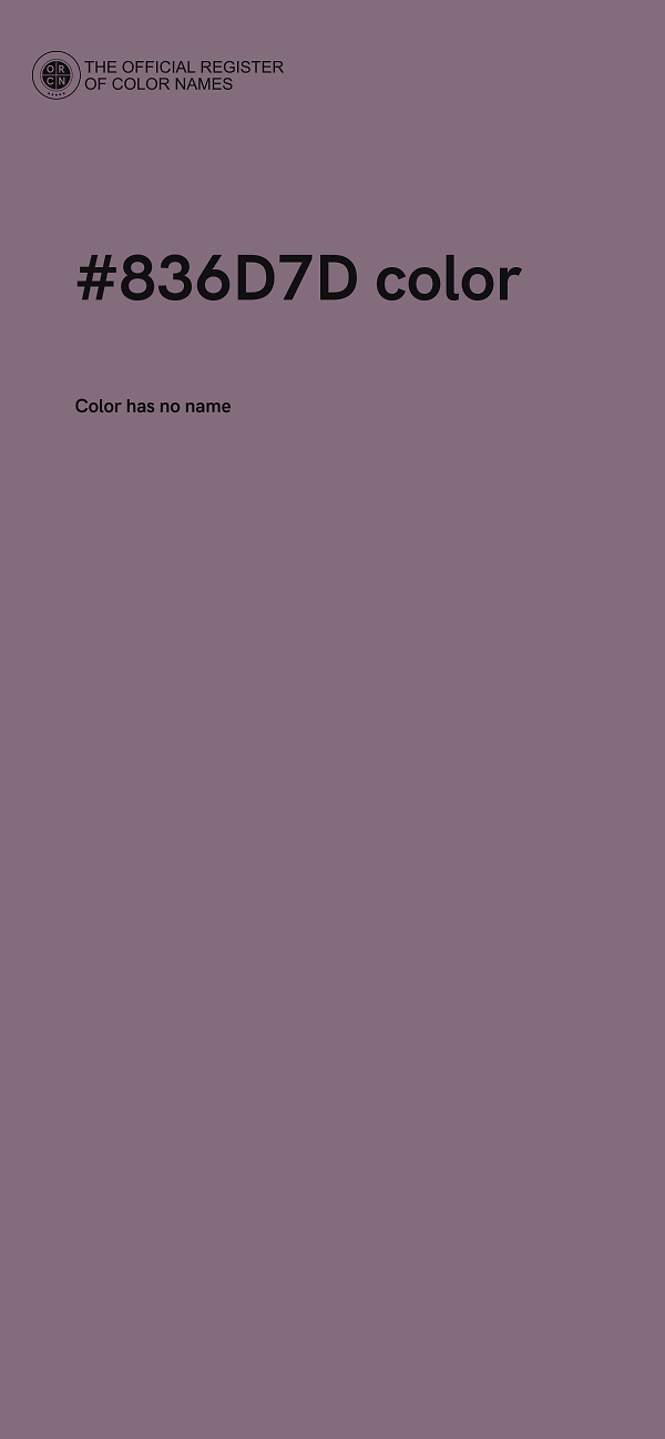 #836D7D color image