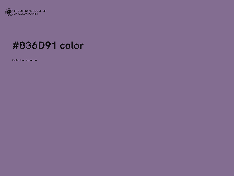 #836D91 color image