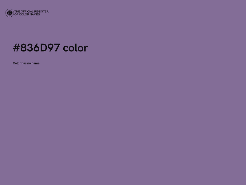 #836D97 color image