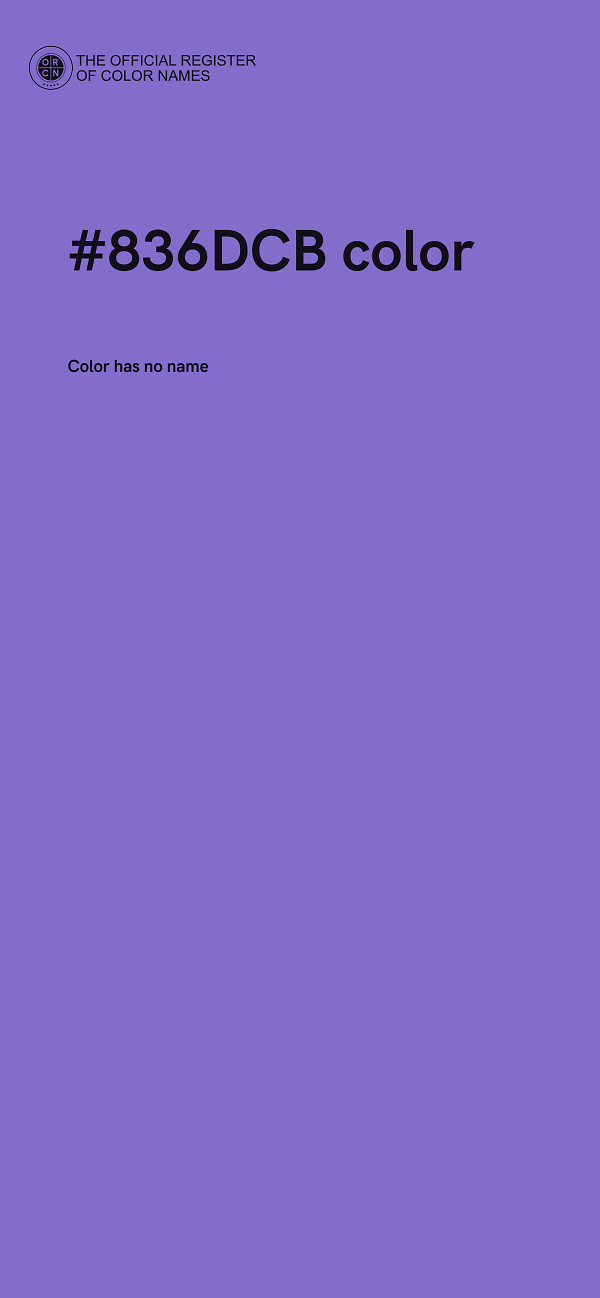 #836DCB color image