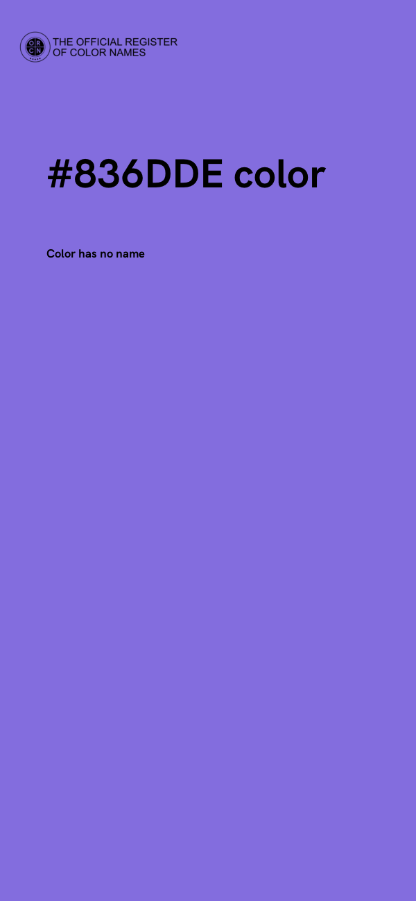 #836DDE color image