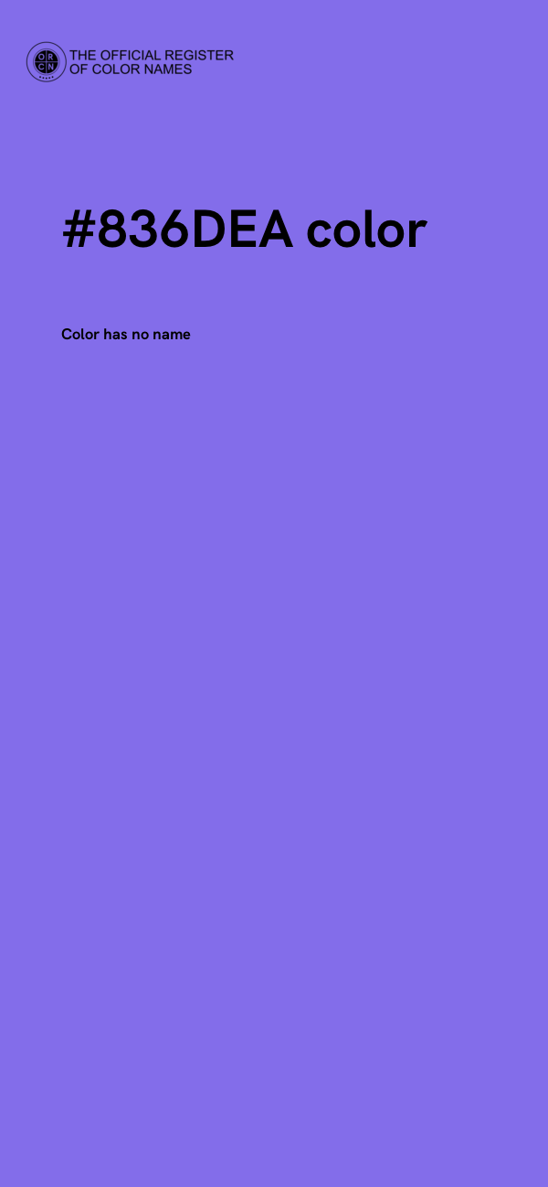 #836DEA color image