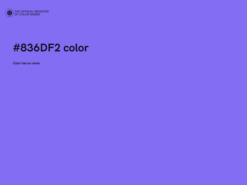 #836DF2 color image