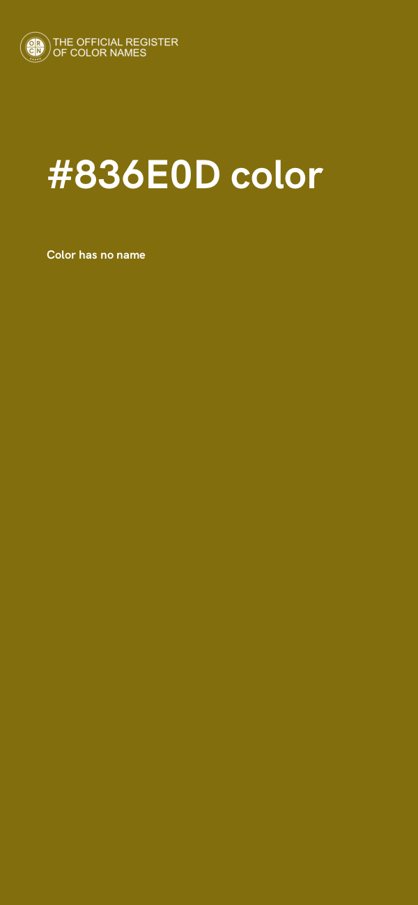 #836E0D color image