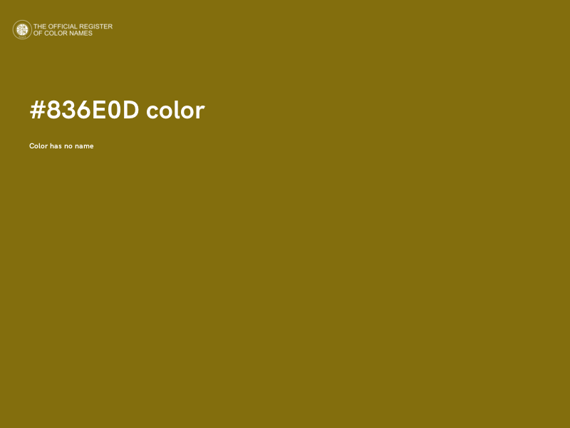#836E0D color image
