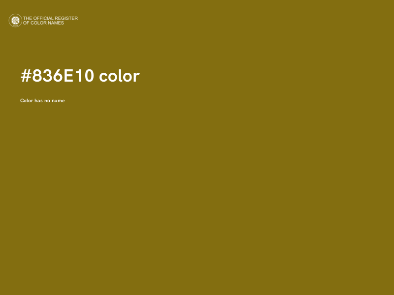 #836E10 color image