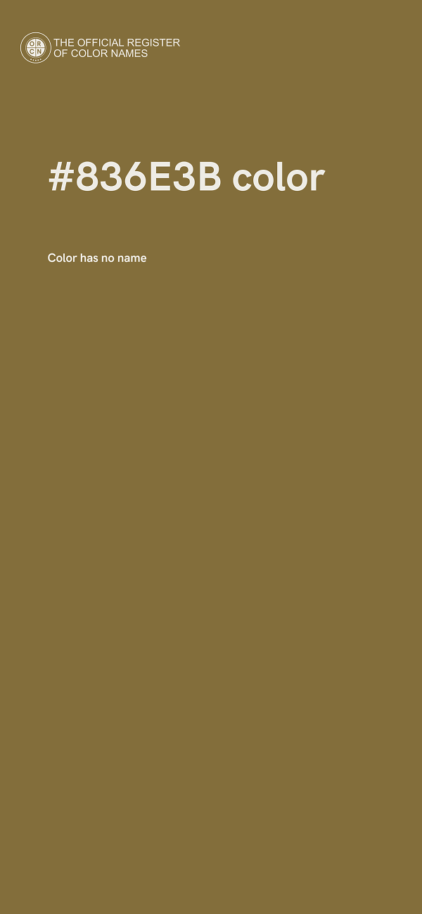 #836E3B color image