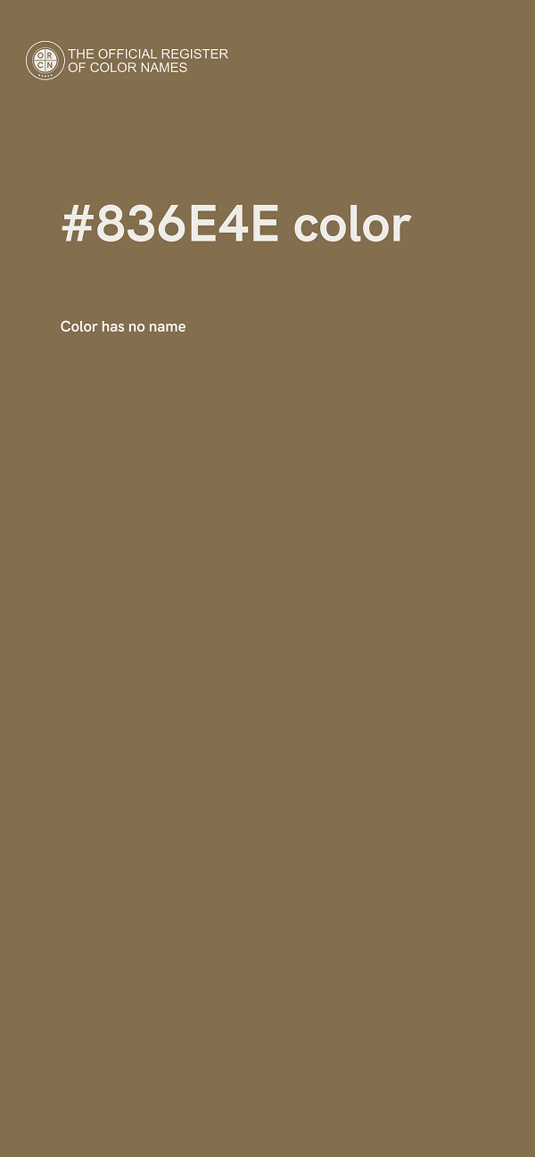 #836E4E color image